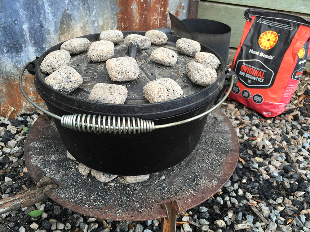 Easy Camp Oven Damper Recipe - Cooking The Bread On Coals