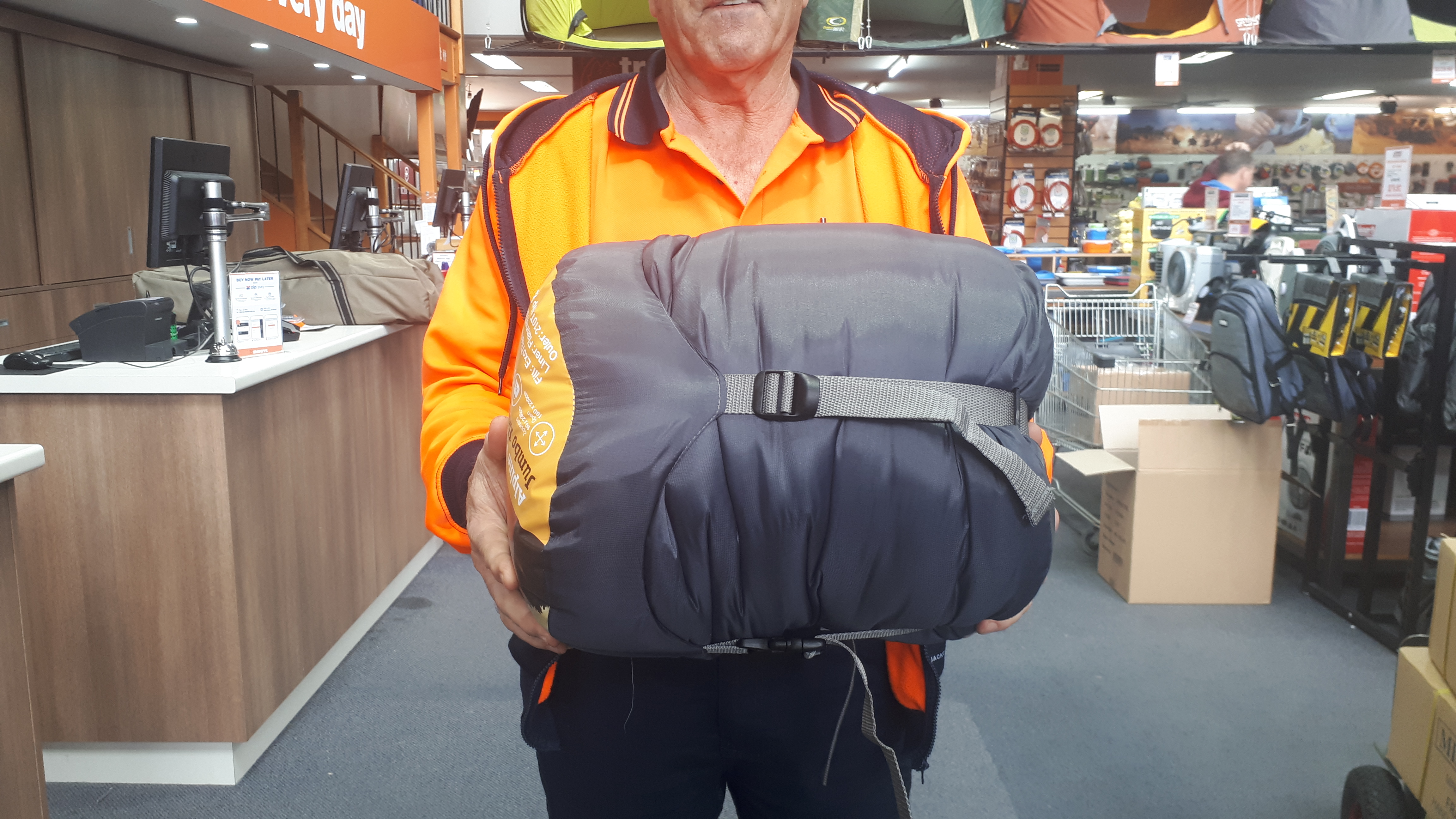 Oztrail Alpine View Jumbo Hooded Sleeping Bag Snowys Outdoors