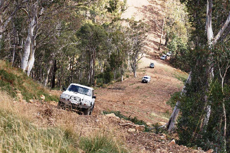 Steep hill driving in the 4WD