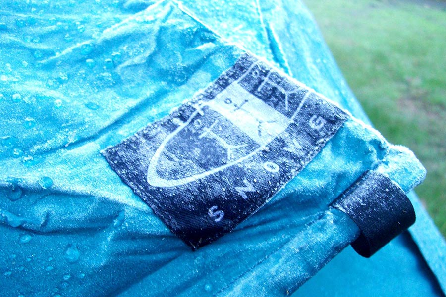 Raindrops on a tent
