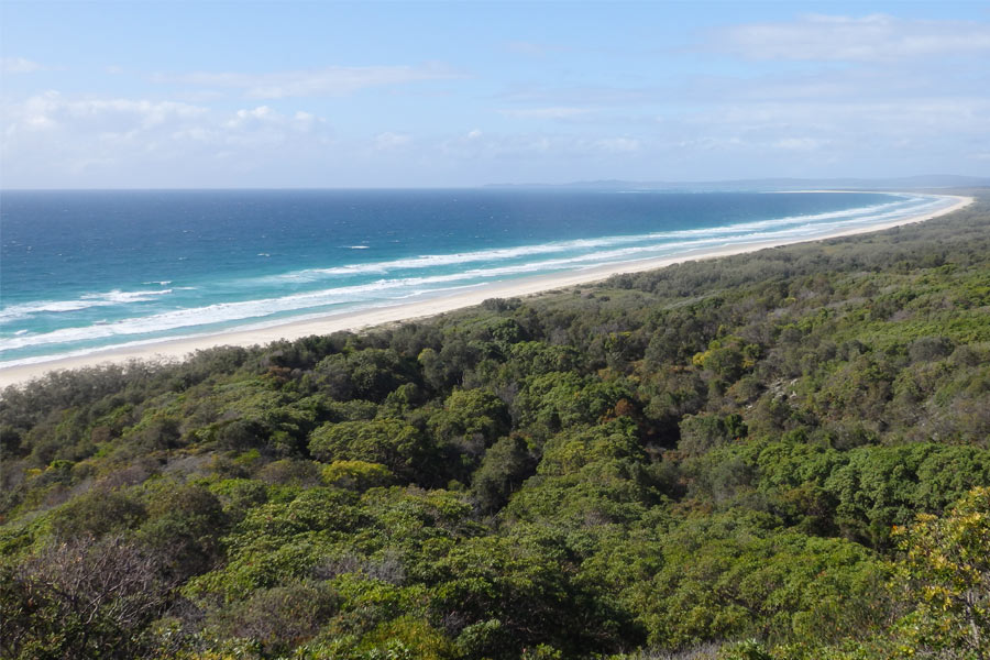 East Coast Beach on Moreton Island