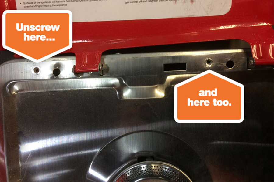 Step 3 - Remove scews