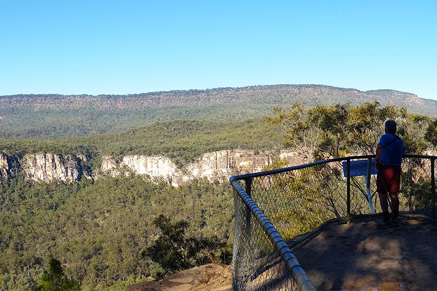 The lookout towards mouth of gorge