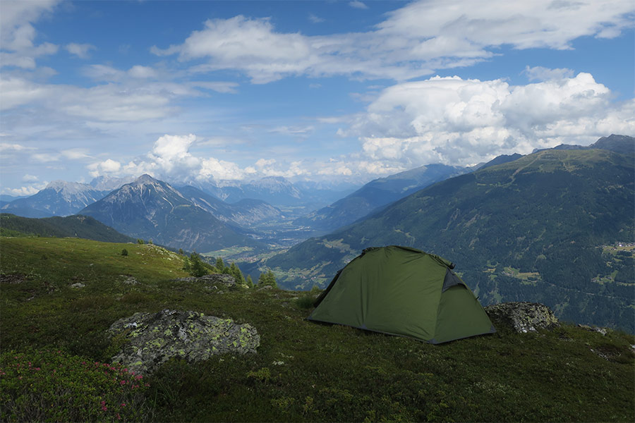 Camping on Glanderspitze