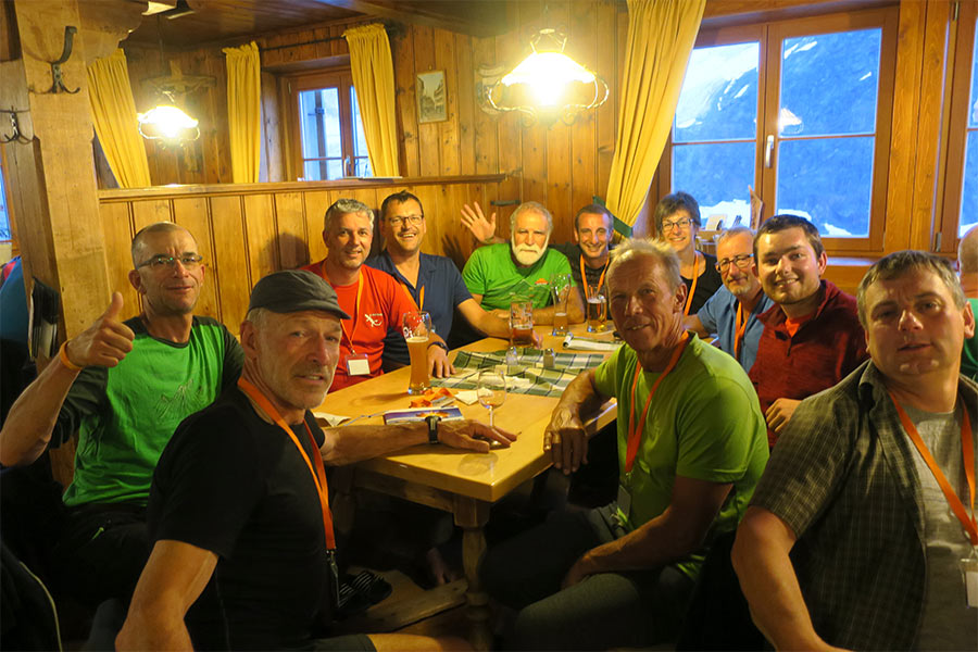 Dinner with the friendly DAV group in Braunschweiger Hut