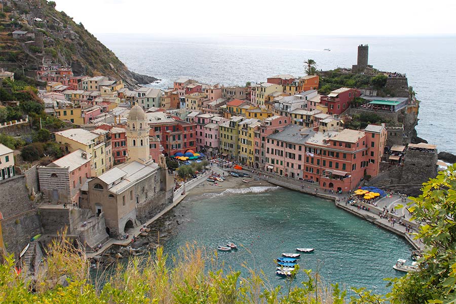 The view of Vernazza