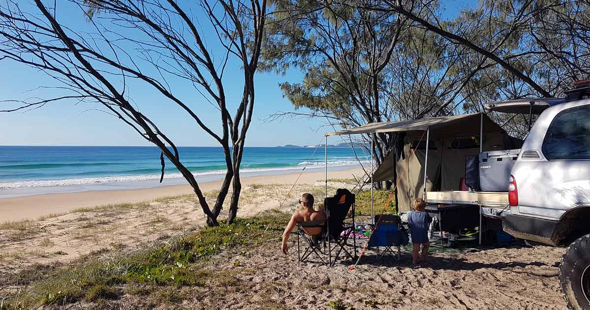 camping tour fraser island