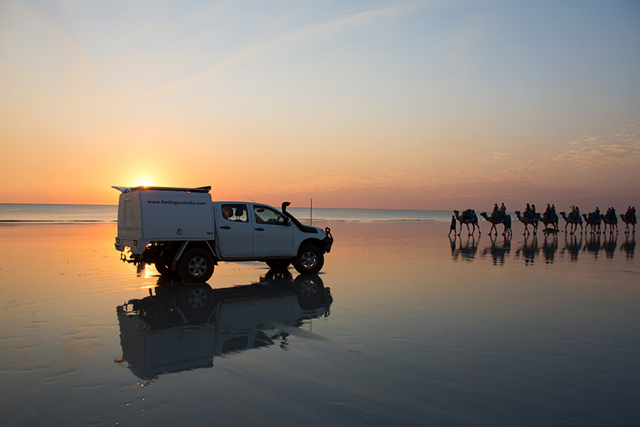 Soaking-up-Cable-Beach-in-Broome with the camels