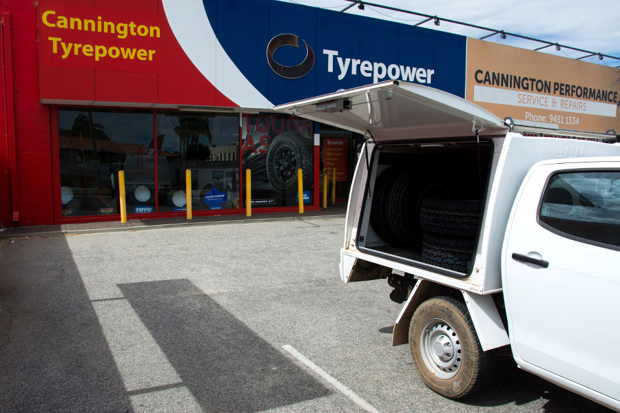 Getting new tyres on a 4wd at Cannington Tyrepower