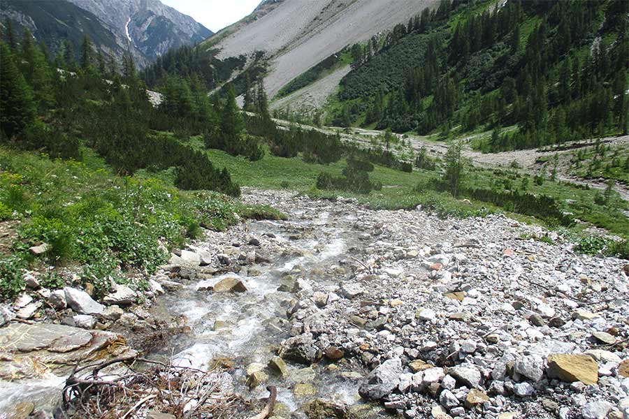 Small streams in the Austrian Alps
