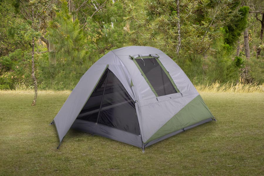 Oztrail Hiker 3 Tent set up on grass