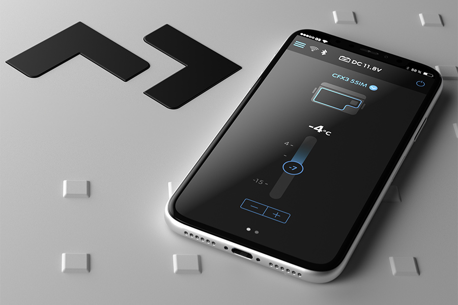 Dometic smartphone app that helps to monitor Dometic CFX3 Fridge/Freezer