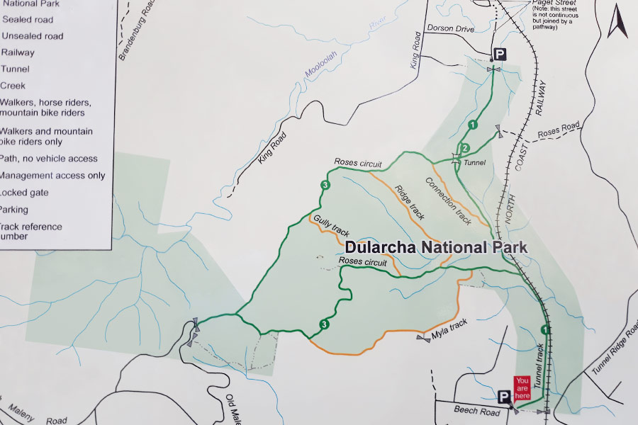 A map of Dularcha National Park