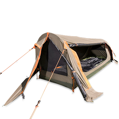 Oztent's DS-2 Pitch Black Double Dome Swag