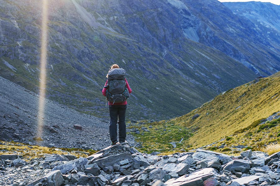 Heading down into the Maharoa Valley