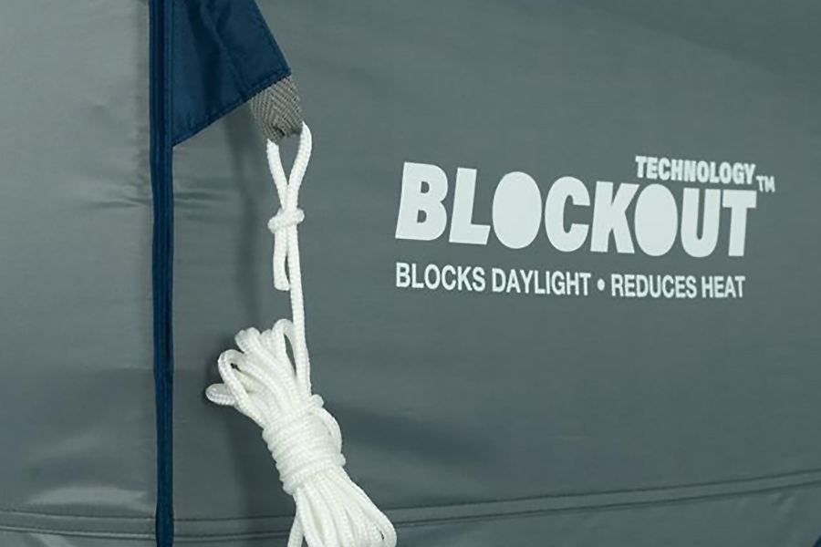 BlockOut technology on a gazebo canopy.
