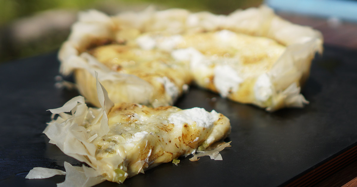 Braised Leek, Goat Cheese, and Parmesan Tart Snowys Blog