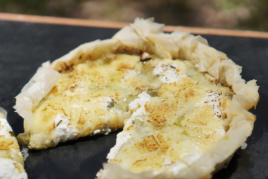 Braised Leek, Goat Cheese, and Parmesan Tart Snowys Blog