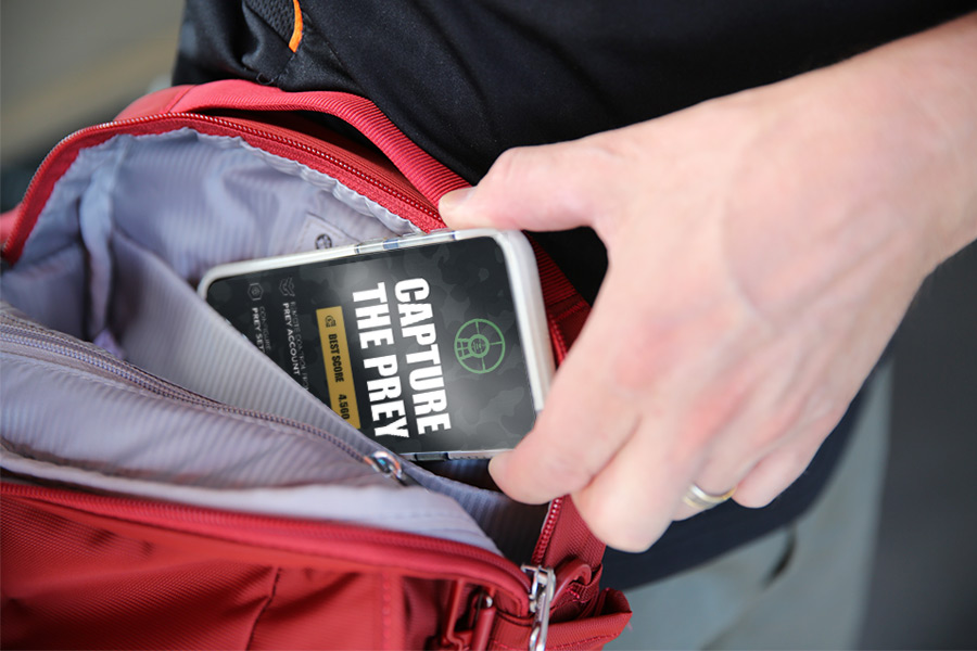 Prey app open on a smart phone.