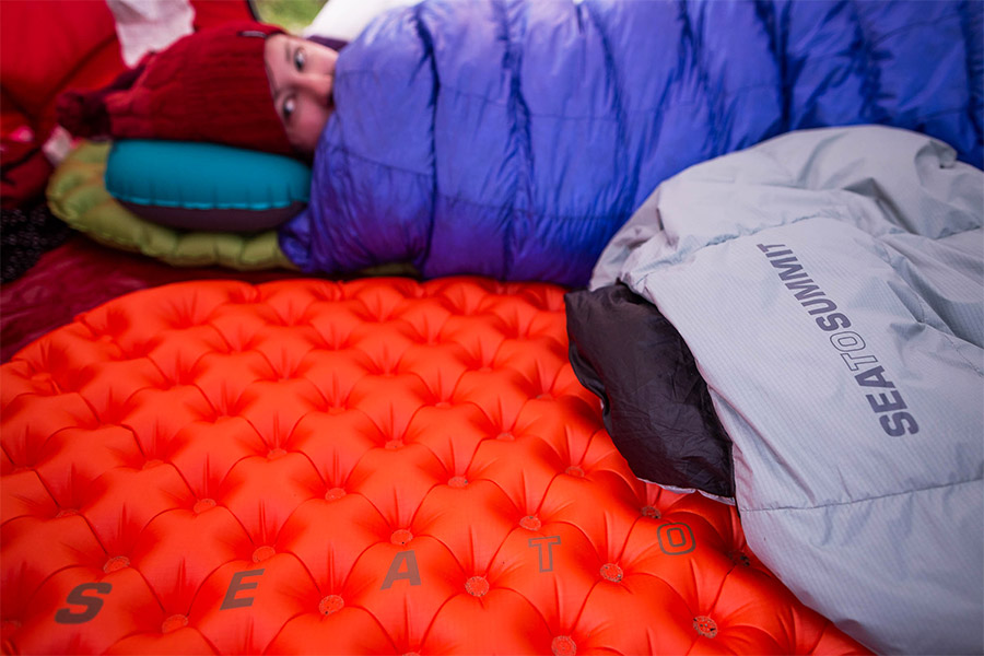 Self Inflating Mat in tent