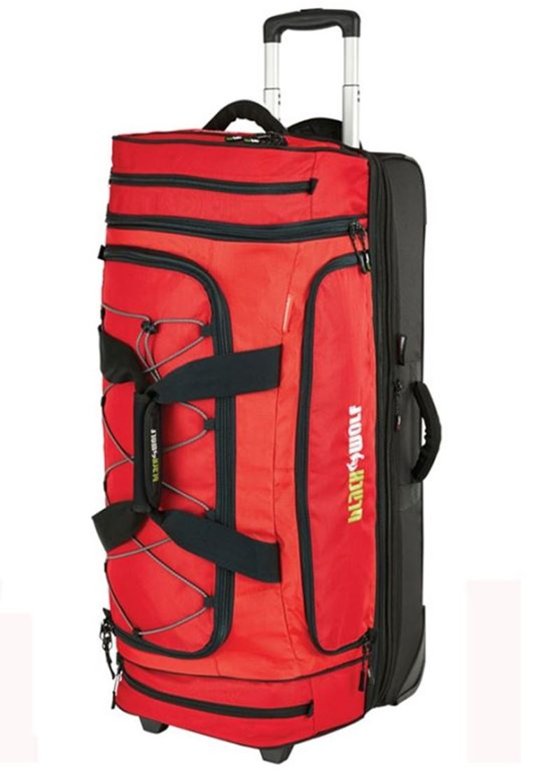 Black Wolf Duffle Bag With Wheels Paul Smith